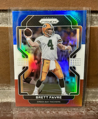 Panini 2021 Prizm NFL Brett Favre #144 Green Bay Packers - Red White Blue