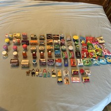 Approx 80 Mixed Lot of Mini Brands Shopkins Food Toys Candy Read Description