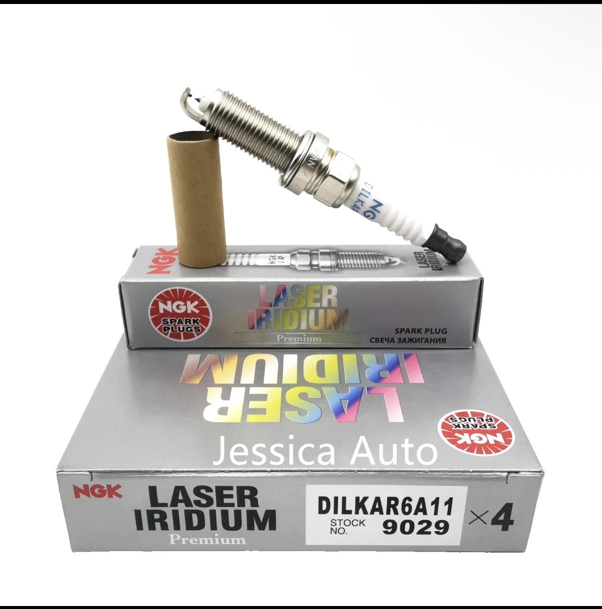 4PCS Genuine NGK 9029 DILKAR6A11 Spark Plug Laser Iridium