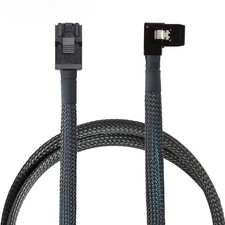 Mini SAS HD SFF-8643 4i to SAS SFF-8087 Right Angle Server Internal Cable