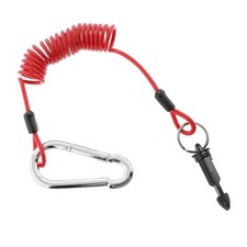 Trailer Breakaway Cable, Stainless Steel Spring Towing Brake Away Coiled 4FT