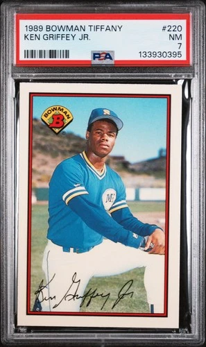 1989 Bowman Tiffany Ken Griffey Jr. #220 PSA 7