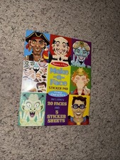 Melissa  Doug Make-a-Face Sticker Pad Crazy Characters 20 Faces 5 Sticker Sheet