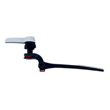Korky Universal Toilet Flush Handle White Front Side Angled Mount Fit