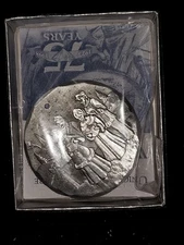 Wendell August Round ornament Silver Tone, Brand New