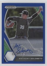 2021 Panini Prizm Draft Picks Blue 28/99 Anthony Solometo #PDP37 Auto 0wv1