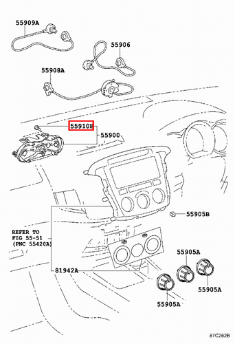 Genuine Hilux TGN26 TGN16 TGN10 KUN36 KUN35 KUN26 KUN25 Heater Control Bulb - Picture 5 of 9