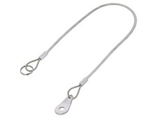 GN 111.2-150-24-B-TR Retaining cable with mounting tab and key ring Plating: PVC