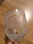 Tardis From Doctor Who Wine Glass Very Heavy Well Made — photo 1