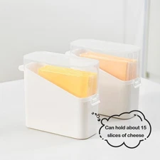 Cheese Keeper Case Airtight With Lid Large Capacity Slice Cheese Holder