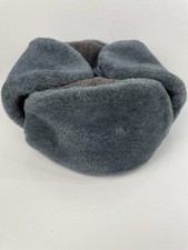 Mockba PMK Ushanka Faux Fur Hat Soviet Vintage Gray Size 58