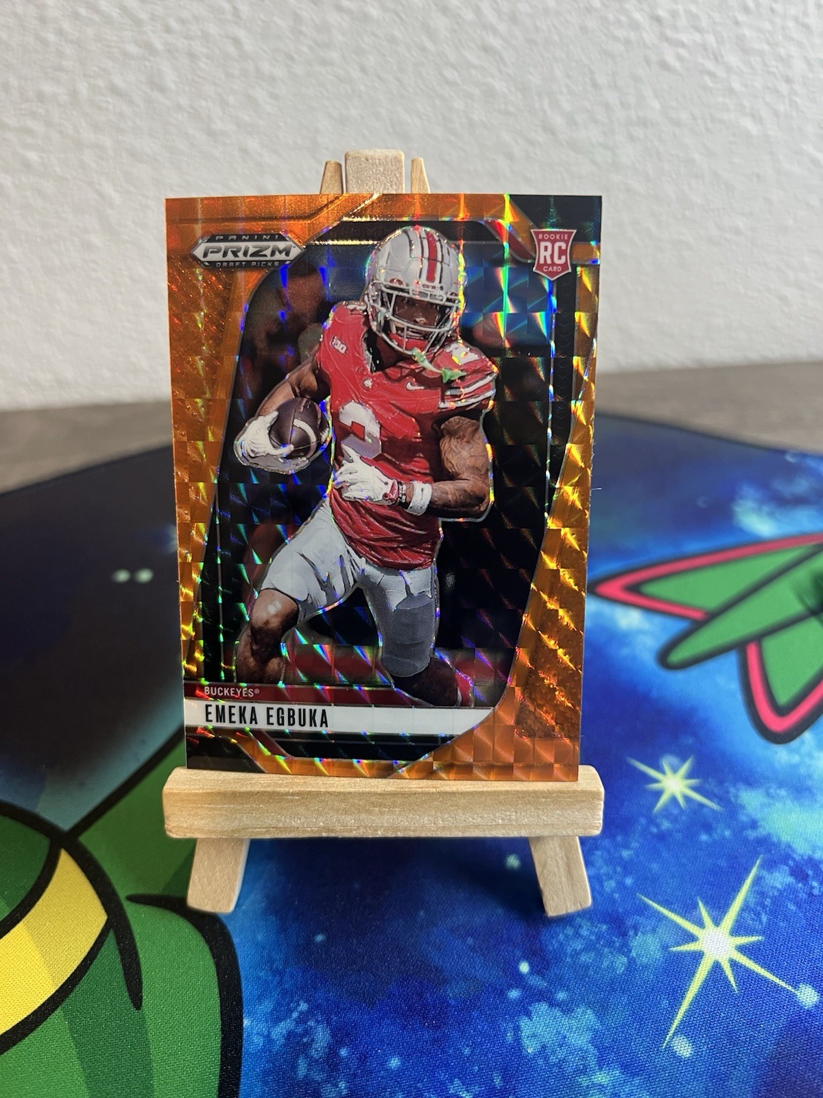 2025 Panini Prizm Draft Picks - Emeka Egbuka #85 Orange Finite /39