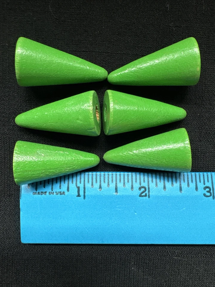 Lot of Wooden Blocks Shapes Beads Cars Trucks Trees Train for Playskool Pegboard - Image 3 of 4