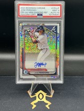 2024 Bowman Chrome Jose Perdomo MINI DIAMOND REFRACTOR AUTO #/100 Dual PSA9 & 10