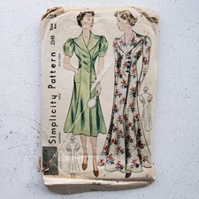 1930s Vintage Simplicity 2286 Skirt Blouse Vest Set Sewing Pattern