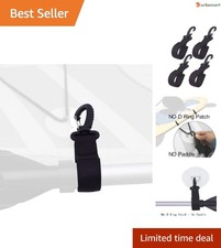 Inflatable SUP Paddle Clips - Set of 4, Rustproof Stainless Steel, No Drillin...