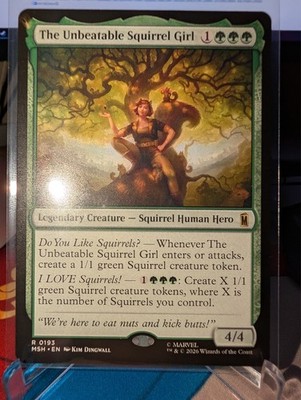 MTG The Unbeatable Squirrel Girl 0193 Marvel Extended Art Mythic Rare TCG NM