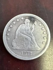 1877 Seated Liberty Quarter