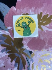 WW Small Scratch N Sniff Sticker Mod Pickle Power Dill Pickle Scented