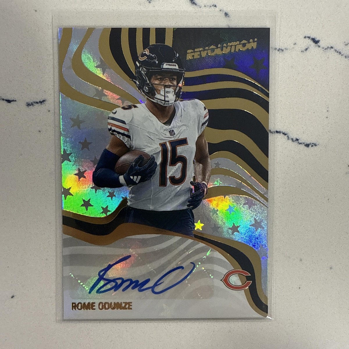 2025 Panini Revolution - Rome Odunze Mega Exclusive Astro Auto RSA