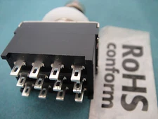 1pcs 12-pin 4PDT Guitar Effects Pedal Stomp Foot Metal Switch True Bypass,L12P