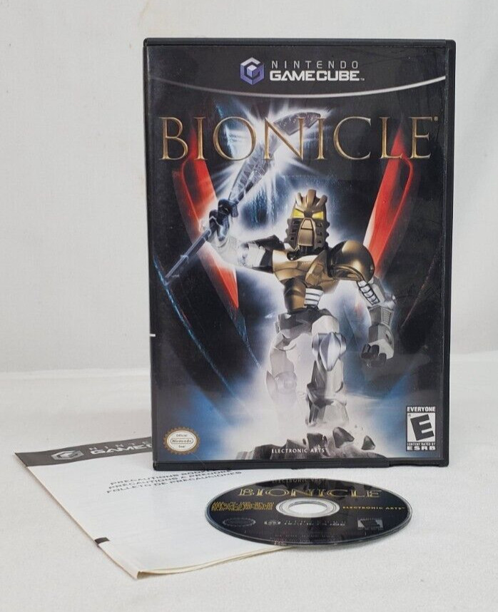 2003 Nintendo GameCube Wii Lego BIONICLE Video Game Cube Disc w BOX