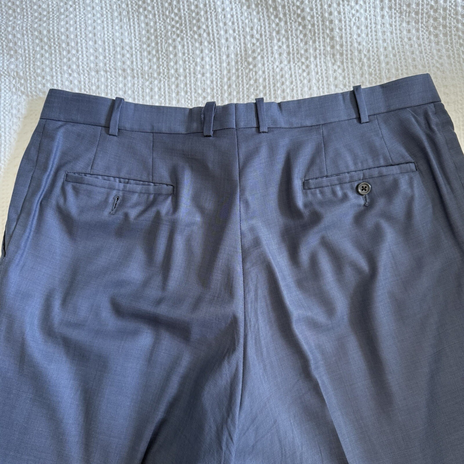 Men’s Peter Millar Solid Blue 2 Button 100% Wool … - image 9