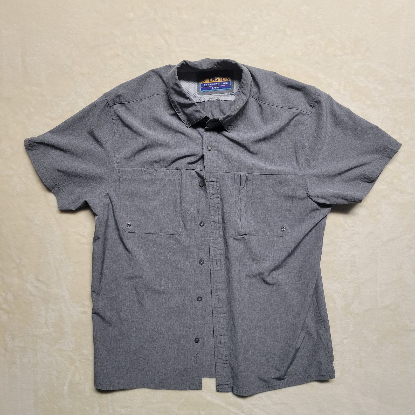 XCaster By Tallwoods Outdoor Button Down Shirt Large UPF 30+ Sun Protection eBay