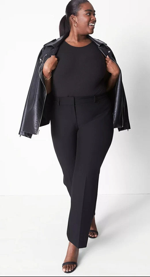 Sexy Body Lane Bryant Negro Espalda Abierta Cheeky Pierna Alta Talla Grande 22/24, 3X Foto 3 de 4
