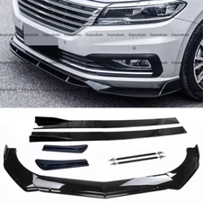 For Volkswagen CC Front Bumper Lip 86" Side Skirt Rear Bumper Lip Black
