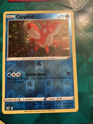 Pokémon Corphish Sword & Shield - Battle Styles 038/163 Reverse Holo Common-NM