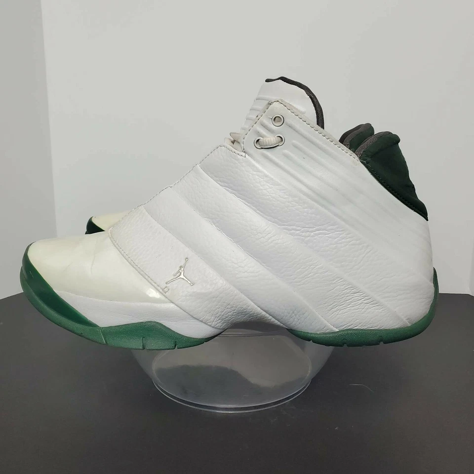 Zapatos de fútbol Air Jordan Mach 3 blanco verde 312493-104 2005 talla 7,5 M Foto 4 de 4