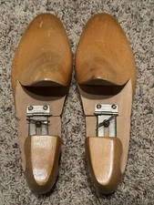 Vintage D. MACKAY Wood Shoe Trees Pair Adjustable Stretchers Size 9D