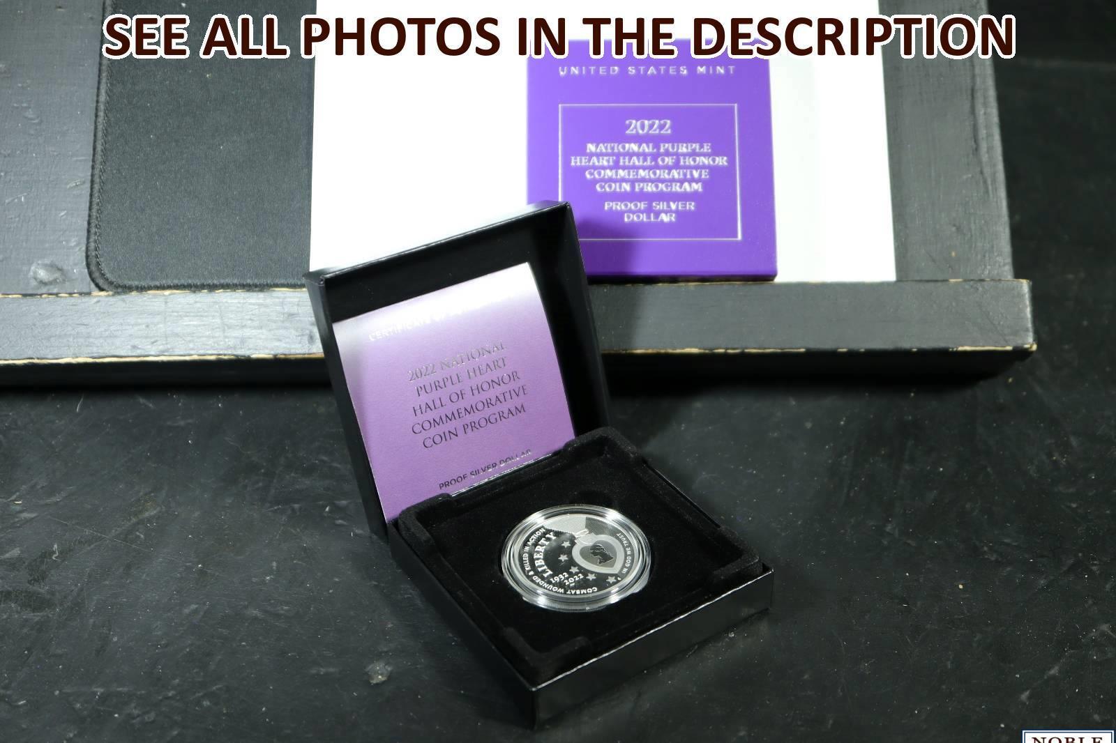 NobleSpirit No Reserve (CO) 2022-W National Purple Heart Proof Silver $1 Coin