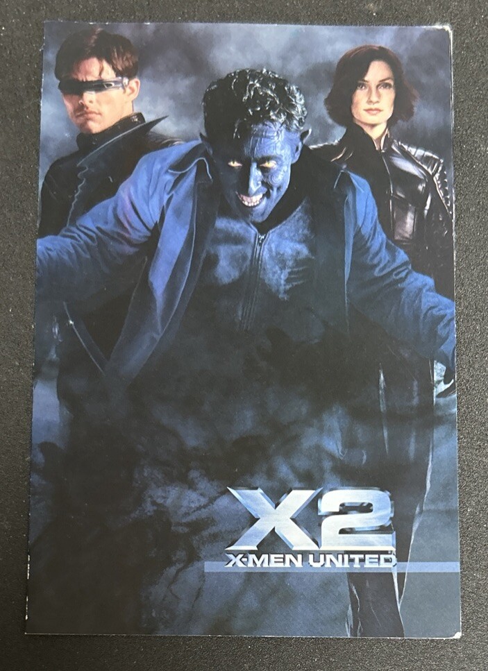 X2 X-Men United Paper Photo Insert w/ Scene Selections From DVD