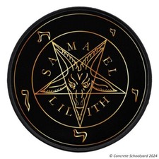Pentagram Patch up to 25cm, Large Iron On Jacket Backpatch, Baphomet 666 MC