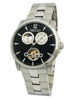 カクケン Kenneth Cole KC3775 Automatic Skeleton Multifunction Stainless
