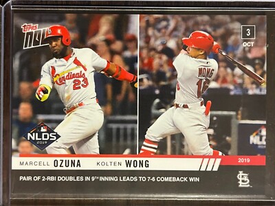 2019 Topps Now #946 Marcell Ozuna Kolten Wong St. Louis Cardinals