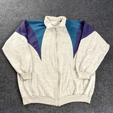 Vintage 80s/90s Adidas Full Zip Multicolor Large VTG Pullover Sweatshirt
