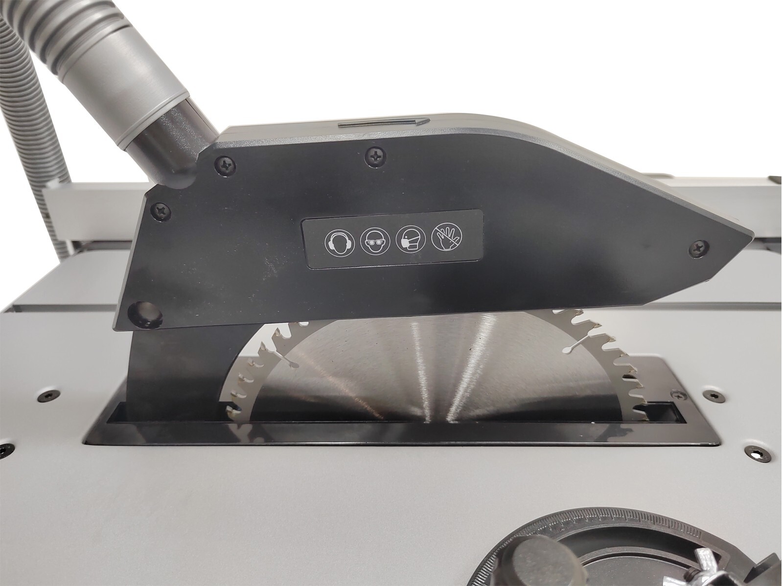 Vertical High Speed Table Saw 220V with Wood Saw Blades & 2 Drum Supports 1800W