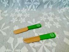 Pretend Kitchen Play Wooden Knife Set of 2