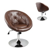 Office Brown Accent Chair Round Back Living Room Modern Furniture Bar Kitchen on sale Office Brown Accent Chair Round Back Living Room Modern Furniture Bar Kitchen on sale