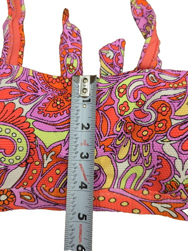 $56 Jessica Simpson Womens Standard Print Bikini Orange Size Medium - Picture 4 of 4