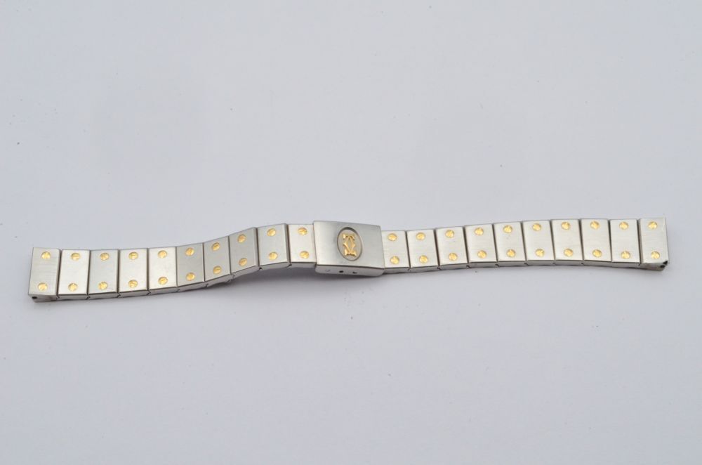 Vintage Cartier Santos 12mm Steel Gold Bracelet Rare Excellent Condition