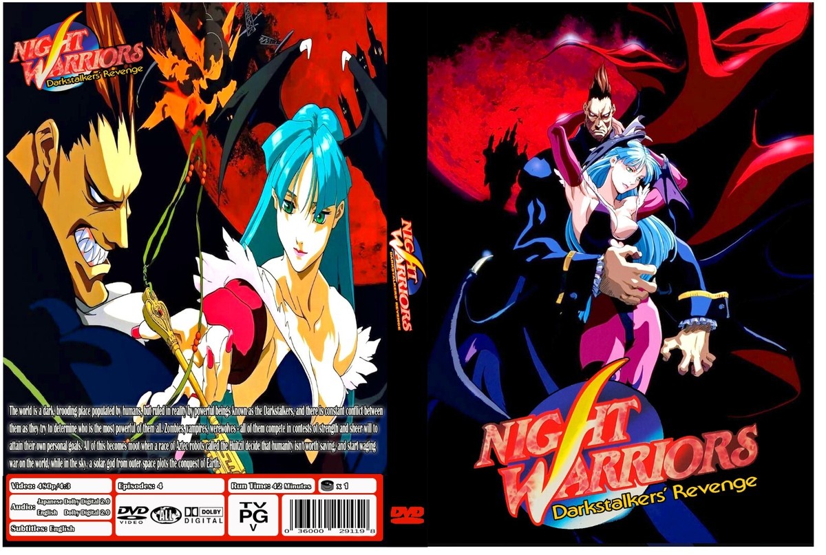 Night Warriors: Darkstalkers' Revenge Anime Series Ovas 1-4 Dual