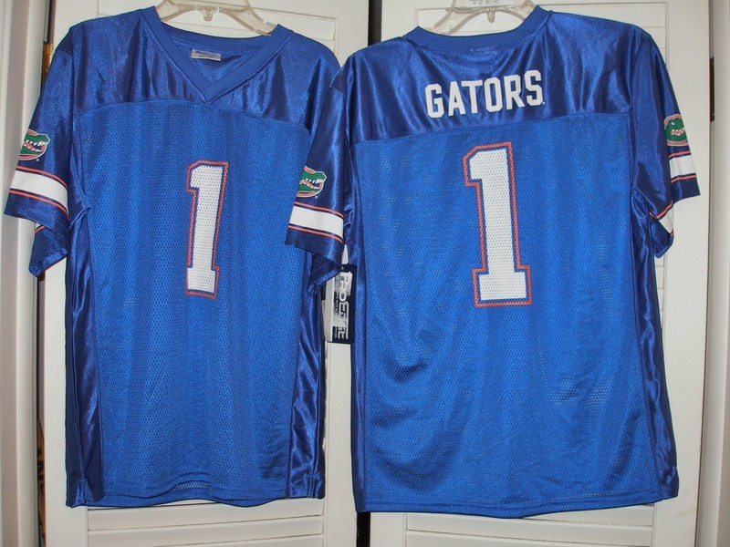 FLORIDA GATORS JERSEY #1 FOOTBALL JERSEY YOUTH SIZE 16/18 XL $15 OFF SALE NEW