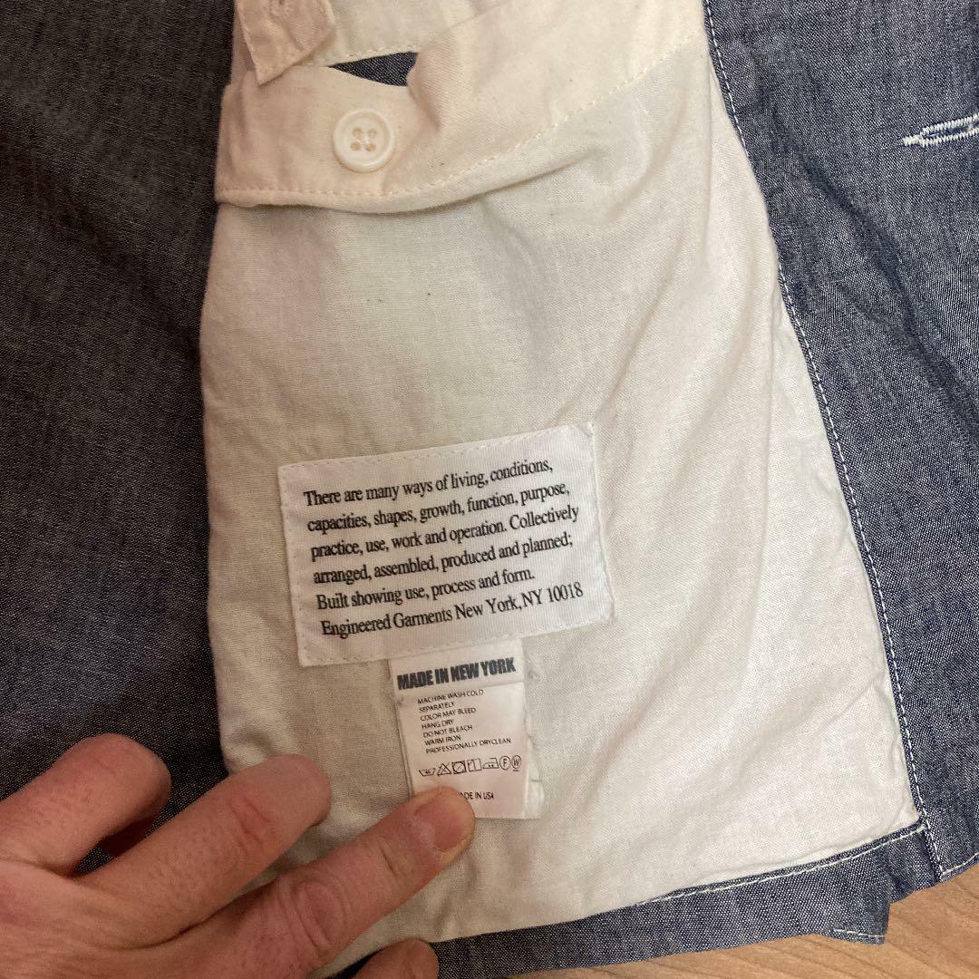 Engineered Garments Coverall Jacket Gray Cotton Size M Used