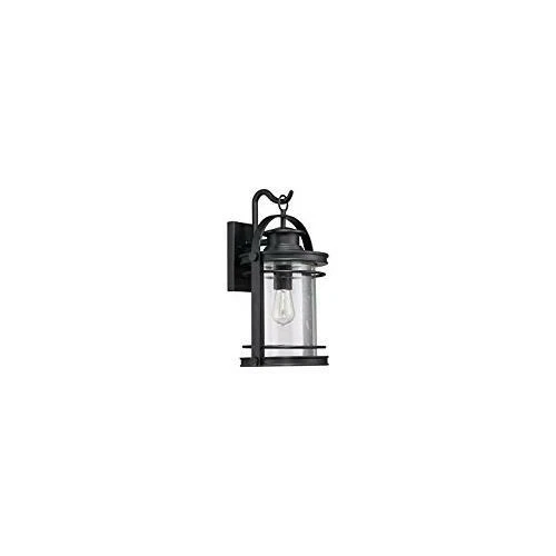 Quoizel BKR8410K 1-Light Booker Outdoor Lantern in Mystic Black - Picture 3 of 7