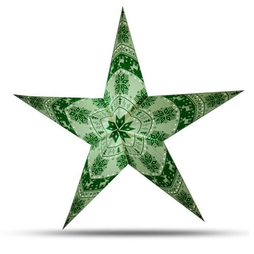 Sonia Originelli étoile de Noël 60 cm étoile en papier décoration de Noël neuve - Photo 1 sur 6