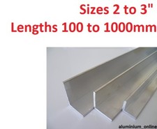 ALUMINIUM ANGLE UNEQUAL 2" 2.1/4" 2.1/2" 3 inch  L profile select size